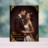 Custom Photo Wedding Welcome Sign Foam Board (Neutre)