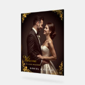 Custom Photo Wedding Welcome Sign Foam Board (Angle)