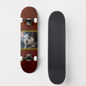 Custom Photo Wood Look Unisex Skateboard (Voorkant)