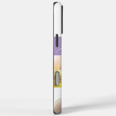 Custom Photos Memories Love Script purple Case-Mate iPhone Case (Achterkant / Rechts)