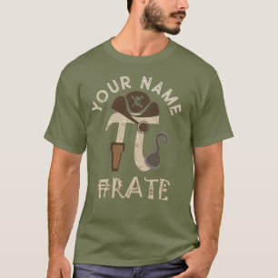 Custom Pi dag piraat T-shirt