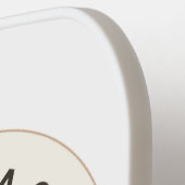 Custom Pickleball Paddle - Wit (Links Detail)