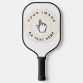 Custom Pickleball Paddle - Zwart (Voorkant)