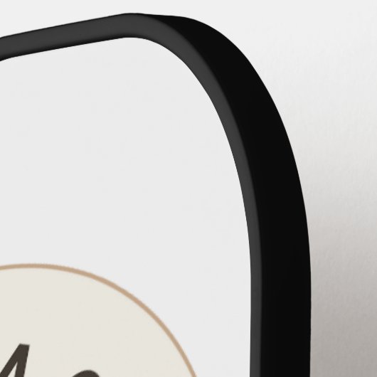 Custom Pickleball Paddle - Zwart (Links Detail)