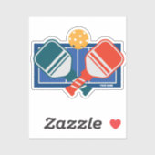 Custom Pickleball Paddles Court Sticker (Vel)