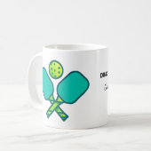 Custom Pickleball Player Coffee Mug (Devant gauche)
