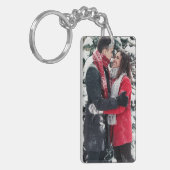 Custom Picture Keychain, Personalized Text Sleutelhanger (Voorkant Links)