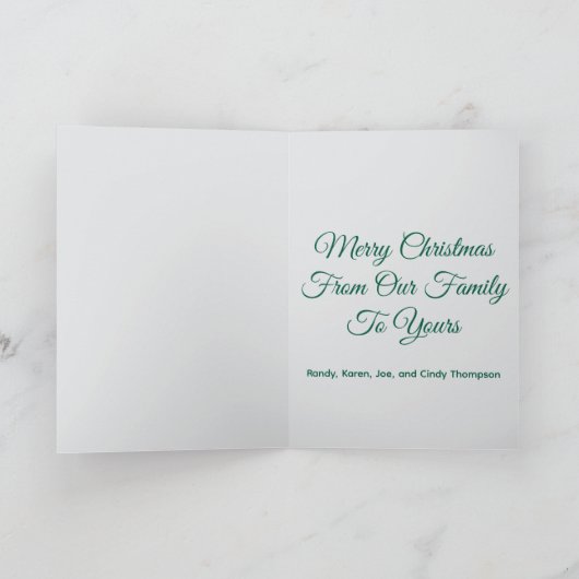 Custom Picture Old Fashioned Christmas Kaart (Binnen)