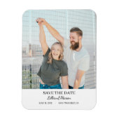 Custom Picture Save the Date fridge magnet Magneet (Verticaal)
