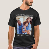 Custom Picture T-Shirt with Editable Text (Voorkant)