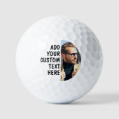 Custom Picture With Text Golf Balls Golfballen (Voorkant)