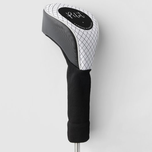 Custom Pilot Aviation School Afstuderen Elegant Golfheadcover (Schuin)