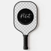 Custom Pilot Aviation School Afstuderen Elegant Pickleball Paddle (Voorkant)