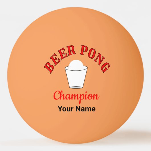 Custom Ping Pong Official League Ball (Voorkant)