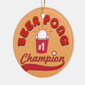 Custom Ping Pong Official League Ball Keramisch Ornament (Links)