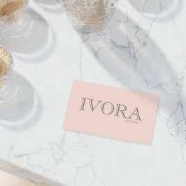 Custom Pink Allure Chic Feminine Branding Style Visitekaartje