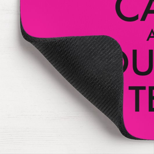 Custom pink and black keep calm mouse pad gift muismat (Hoek)