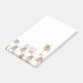 Custom Pink Beetles Mom Contactgegevens Post-it® Notes (Schuin)