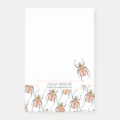 Custom Pink Beetles Mom Contactgegevens Post-it® Notes (Voorkant)