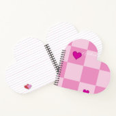 Custom Pink Heart Notebook Notitieboek (Binnen)