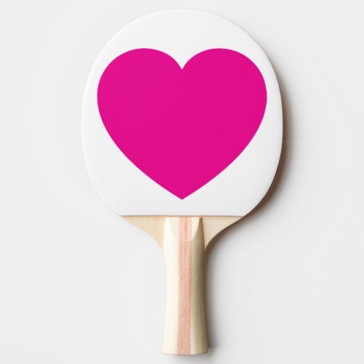 Custom Pink Heart Ping Pong Ball – Romantic Table  Tafeltennisbatje (Voorkant)