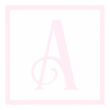 Custom Pink Letter A Monogram Retro Nursery