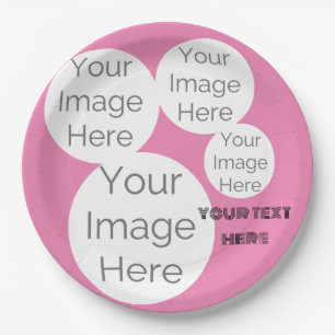 Custom Pink Photo Collage Paper Bord Voeg 4 foto t