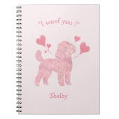 Custom Pink Poodle | Personalized Journal Gift (Devant)