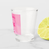 Custom PinkSwirls 21st Shot Glass Glas (Rechts)