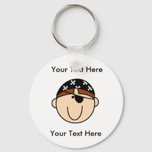 Custom Pirate Red Sleutelhanger