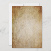 Custom Pirate Skull Treasure Map Ahoy Birthday Kaart (Achterkant)