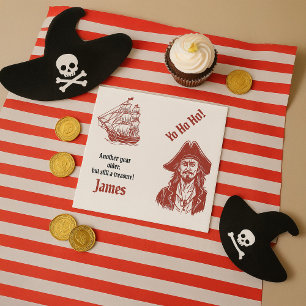 Custom Pirate-thema verjaardagsfeestje Servet