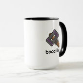 Custom Pixel Hammer Logo Mug – Editable Text (Devant droit)