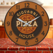Custom pizza personalized pizzeria restaurant grote klok