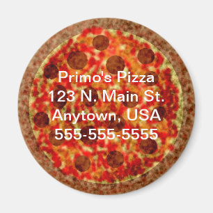 Custom Pizzeria Pizza Promotion Magnet Magneet