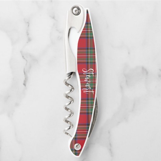 Custom Plaid Groomsman Clan Stewart Tartan Kurkentrekker (Voorkant)