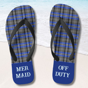 Custom Plaids Funny Beach Retirement Gifts for Dad Teenslippers