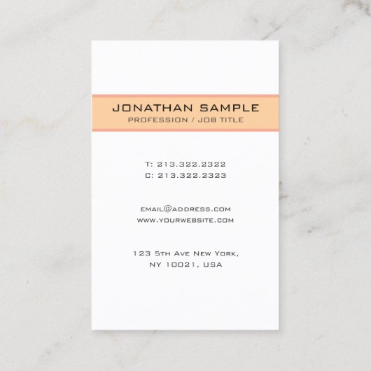 Custom Plain Appointment Reminder Template Afsprakenkaartje (Achterkant)