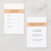 Custom Plain Appointment Reminder Template Afsprakenkaartje (Voorkant / Achterkant)