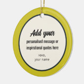 CUSTOM Plain  Retro Elegant Keramisch Ornament (Links)