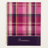 Custom Planner Gingham Pattern Style (Voorkant)