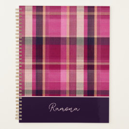 Custom Planner Gingham Pattern Style