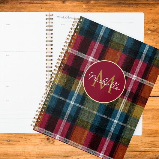 Custom Planner Gingham Pattern Style