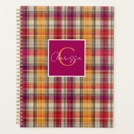 Custom Planner Gingham Pattern Style