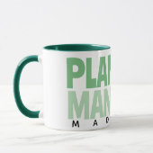 Custom Plant Manager Naam Cactus Plant Groen Zwart Mok (Links)