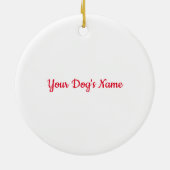 Custom Plezier Engels Springer Spaniël Hond Keramisch Ornament (Achterkant)