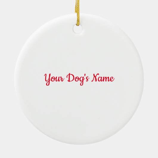 Custom Plezier Engels Springer Spaniël Hond Keramisch Ornament (Achterkant)