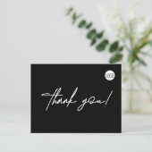Custom Plumber Business Logo Eenvoudig bedankt Briefkaart (Staand voorkant)