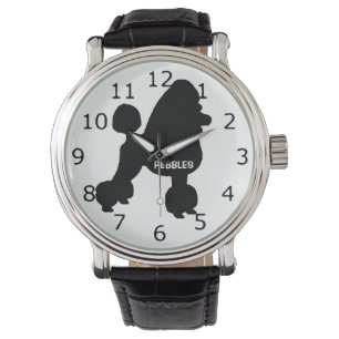CUSTOM Poedel Hond Silhouet Horloge