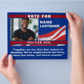 Custom Politics Campaign Template Flyer (Hand)